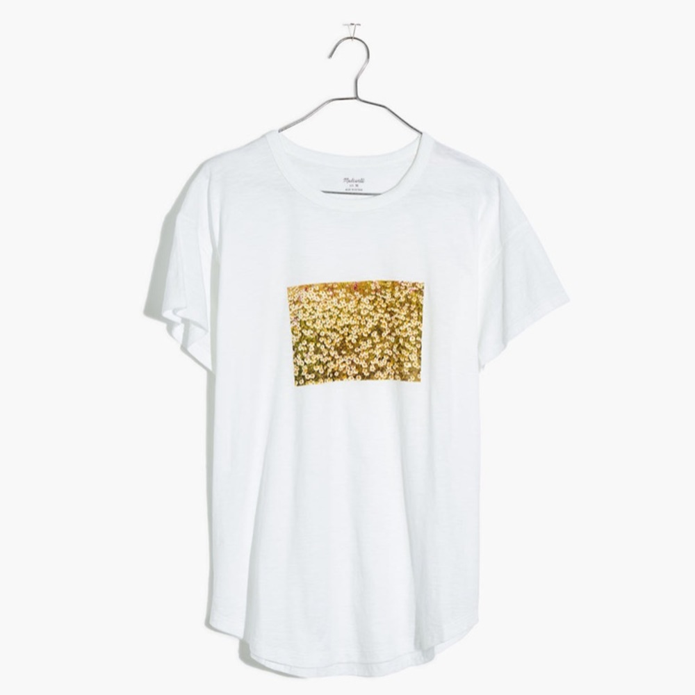 NWT Madewell daisy graphic T shirt
